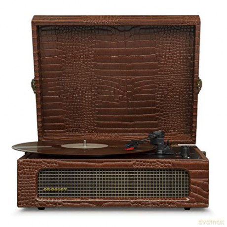 Voyager Przenośny Gramofon Brown Croc