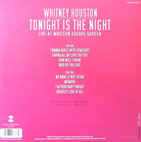 Whitney Houston: Tonight is the Night [Winyl]