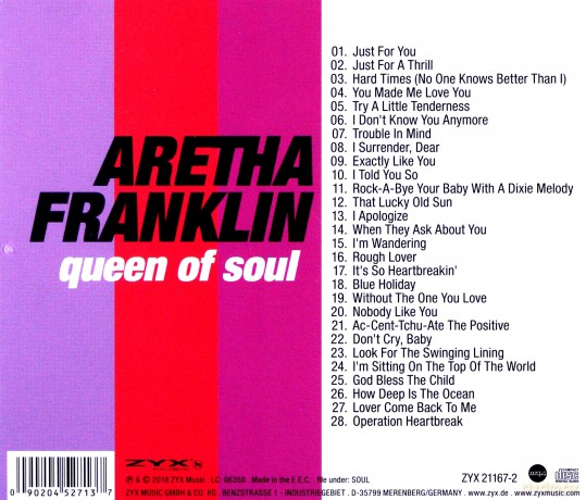 Aretha Franklin: Queen Of Soul [CD]