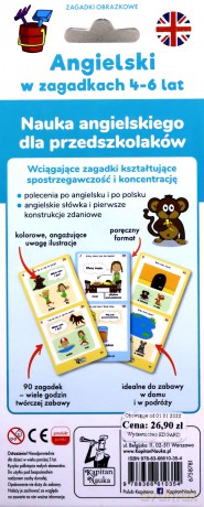 Angielski 4-6 lat. Zagadki obrazkowe. Kapitan Nauka [KSIĄŻKA]