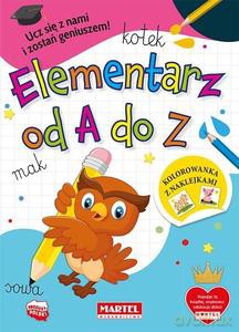 Elementarz od A do Z. Kolorowanka z naklejkami [KSIĄŻKA]