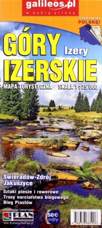 Góry Izerskie. Mapa turystyczna 1:25 000