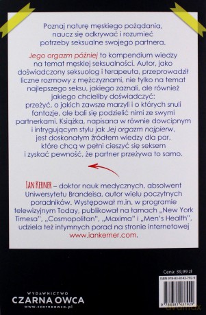 Jego orgazm później - Ian Kerner [KSIĄŻKA]