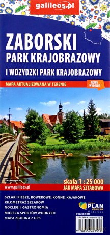 Mapa turyst. - Zaborski Park Krajobrazowy 1:25 000