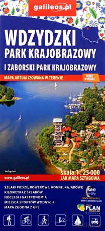 Mapa turyst. - Zaborski Park Krajobrazowy 1:25 000