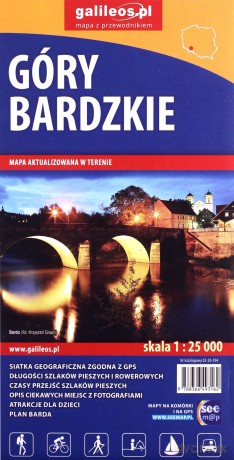 Mapa turystyczna - Góry Bardzkie 1:25 000