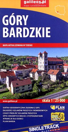 Mapa turystyczna - Góry Bardzkie 1:25 000
