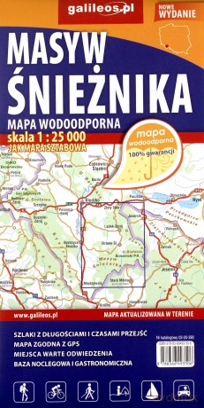 Masyw Śnieżnika, 1:25 000