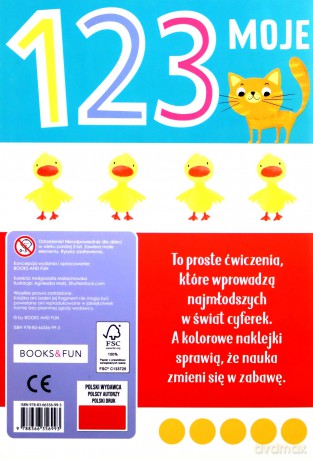 Moje 123 z naklejkami [KSIĄŻKA]