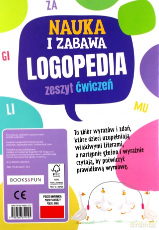Nauka i zabawa. Logopedia. Zeszyt ćwiczeń [KSIĄŻKA]