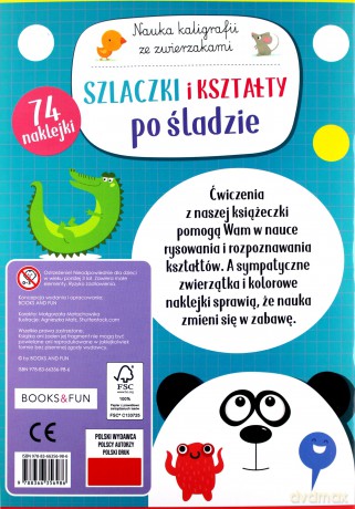 Nauka kaligrafii ze zwierzakami. Szlaczki [KSIĄŻKA]