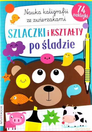 Nauka kaligrafii ze zwierzakami. Szlaczki [KSIĄŻKA]