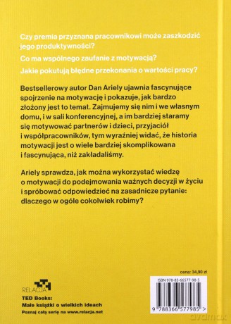 Payoff. Ukryta logika kształtująca naszą motywację - Dan Ariely [KSIĄŻKA]