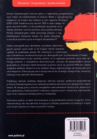 Poziom życia a wzrost gospodarczy w Afryce Subsaharyjskiej w dobie globalizacji - Agnieszka Witoń [KSIĄŻKA]