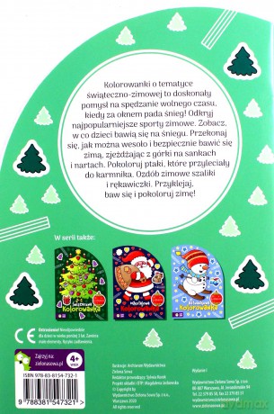 Świąteczne kolorowanki. Zimowa kolorowanka [KSIĄŻKA]