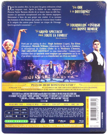 The Greatest Showman (Król rozrywki) (steelbook) [Blu-Ray]