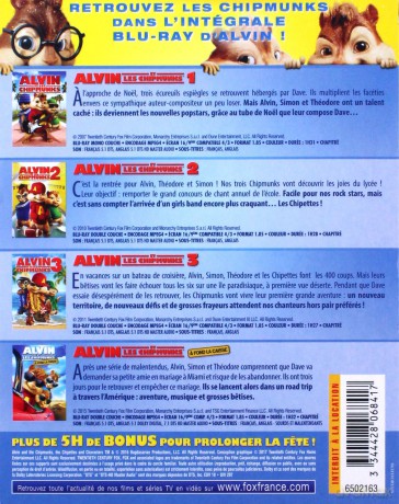 Alvin and the Chipmunks 1-4 (Alvin i wiewiórki) [4xBlu-Ray]
