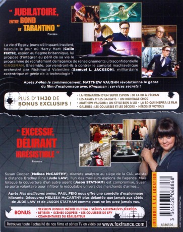 Kingsman: The Secret Service / Spy (Kingsman: Tajne służby / Spy) [2xBlu-Ray]