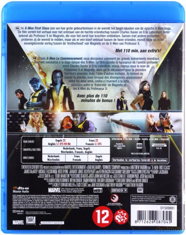 X-Men: First Class (X-Men: Pierwsza klasa) [Blu-Ray]