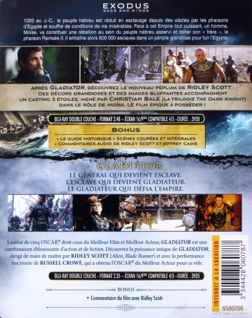 Exodus: Gods and Kings / Gladiator (Exodus: Bogowie i królowie / Gladiator) [2xBlu-Ray]