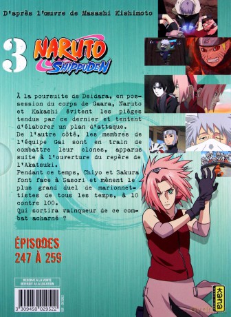 Naruto Shippuden Vol. 3 (Episodes 247-259) [3DVD]