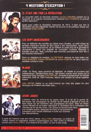 Jesse James | The Magnificent Seven | A Fistful of Dynamite | The Alamo (Jesse James / Siedmiu wspaniałych / Garść dynamitu / Alamo) [BOX] [4DVD]