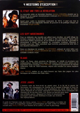 Jesse James | The Magnificent Seven | A Fistful of Dynamite | The Alamo (Jesse James / Siedmiu wspaniałych / Garść dynamitu / Alamo) [BOX] [4DVD]