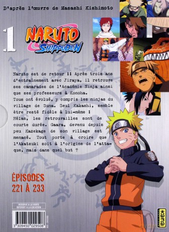 Naruto: Shippuden Vol. 1 (Episodes 221-233) [3DVD]