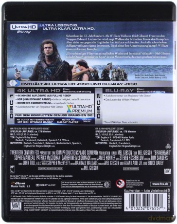 Braveheart - Waleczne Serce [Blu-Ray 4K]+[Blu-Ray]