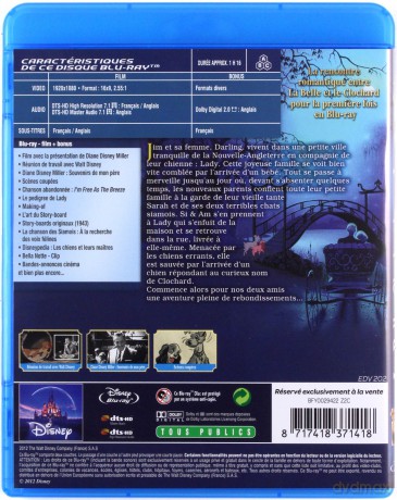 Lady and the Tramp (Zakochany kundel) [Blu-Ray]