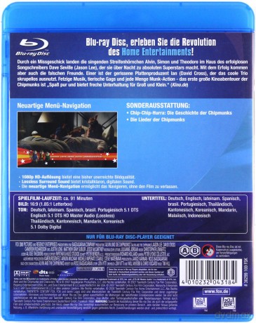Alvin and the Chipmunks (Alvin i wiewiórki) [Blu-Ray]