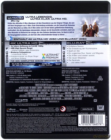 X-Men: Days of Future Past (X-Men: Przeszłość, która nadejdzie) [Blu-Ray 4K]+[Blu-Ray]