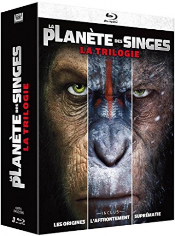 The Planet of the Apes Trilogy (Geneza planety małp | Ewolucja planety małp | Wojna o planetę małp) [BOX] [3xBlu-Ray]