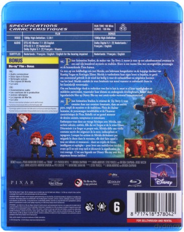 Brave (Merida Waleczna) (Disney) [Blu-Ray]