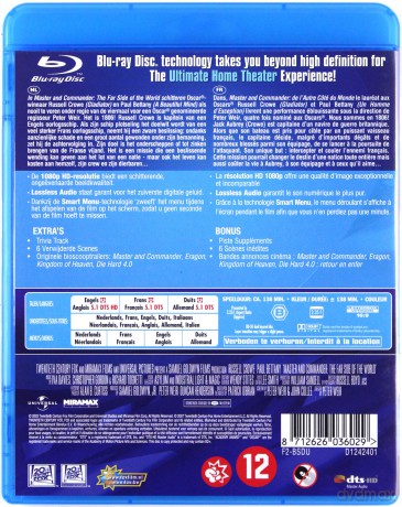 Master and Commander: The Far Side of the World (Pan i władca - Na krańcu świata) [Blu-Ray]