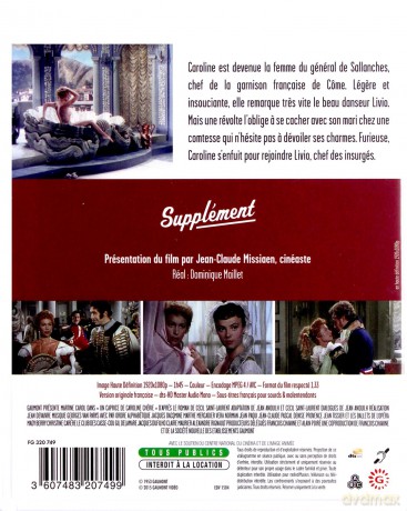 Caroline Cherie [Blu-Ray]