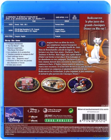 The Aristocats (Aryskotraci) (Disney) [Blu-Ray]