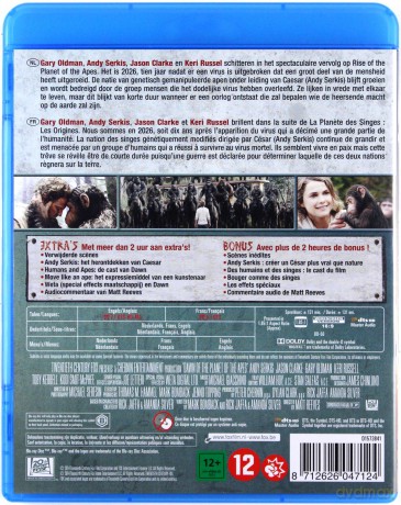 Dawn of the Planet of the Apes (Ewolucja planety małp) [Blu-Ray]