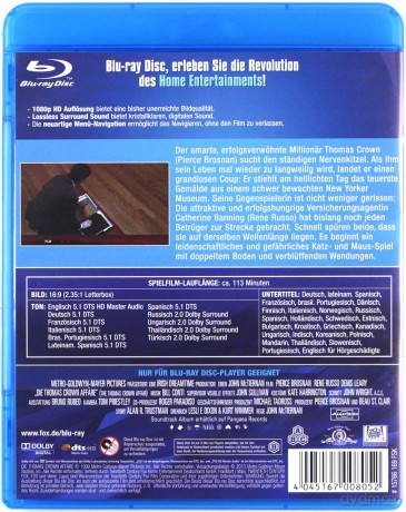 Afera Thomasa Crowna [Blu-Ray]