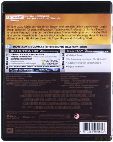 Logan (Wolverine) [Blu-Ray 4K]+[Blu-Ray]