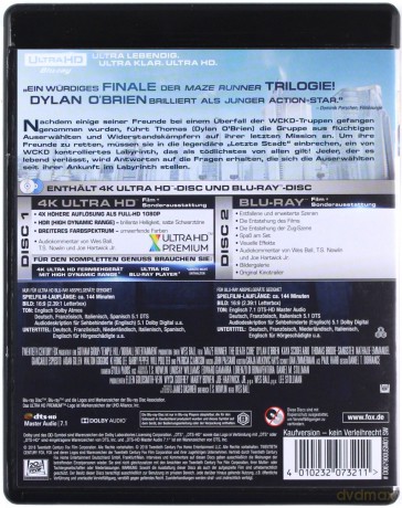 Więzień labiryntu: Lek na śmierć [Blu-Ray 4K]+[Blu-Ray]