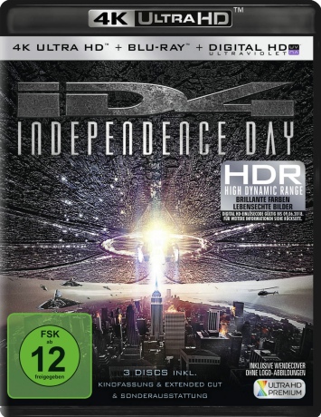Independence Day (Dzień Niepodległości) [Blu-Ray 4K]+[Blu-Ray]