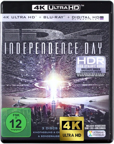 Independence Day (Dzień Niepodległości) [Blu-Ray 4K]+[Blu-Ray]