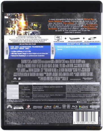 Transformers: Revenge of the Fallen (Transformers: Zemsta upadłych) [Blu-Ray 4K]+[Blu-Ray]