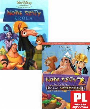 Nowe szaty króla / Nowe szaty króla 2 (Disney) [2DVD]