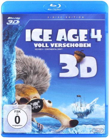 Ice Age: Continental Drift (Epoka Lodowcowa 4: Wędrówka kontynentów) [Blu-Ray 3D]+[Blu-Ray]