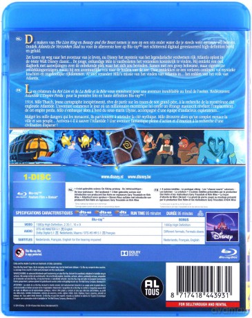 Atlantis: The Lost Empire (Atlantyda - zaginiony ląd) [Blu-Ray]