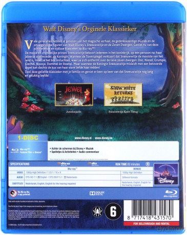 Snow White and the Seven Dwarfs (Królewna Śnieżka i siedmiu krasnoludków) [Blu-Ray]