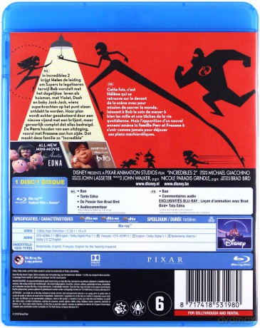 Incredibles 2 (Iniemamocni 2) (Disney) [Blu-Ray]