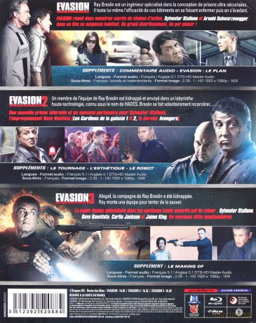 Escape Plan 1-3 (Plan ucieczki 1-3) [3xBlu-Ray]